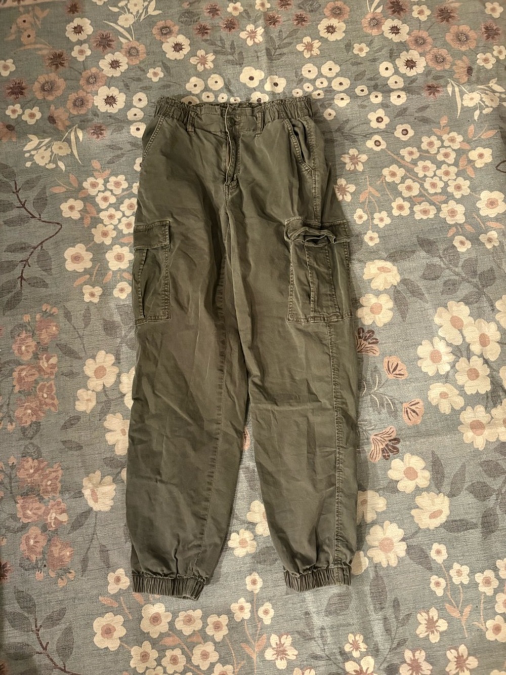 American Eagle Outfitters Olive Green Cargo Jogger Pants